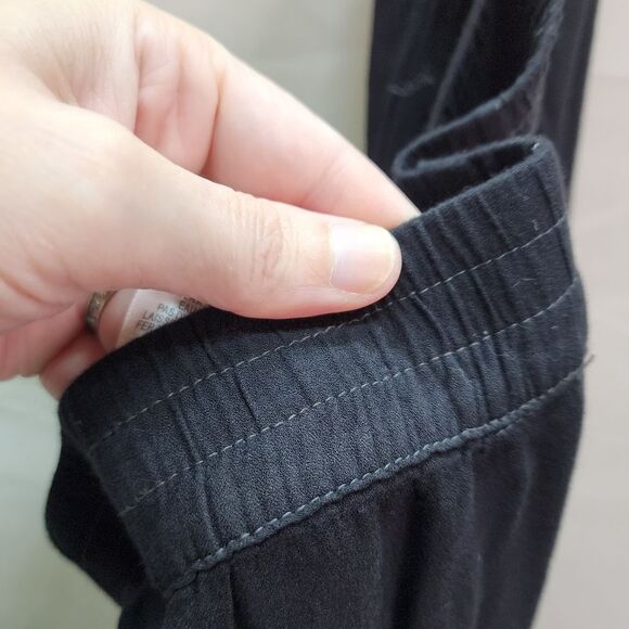 Young Fabulous & Broke Black Tie Die Split Wide Leg Pants Size Small - Picture 12 of 12